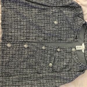 H&M Black and White Tweed Cardigan